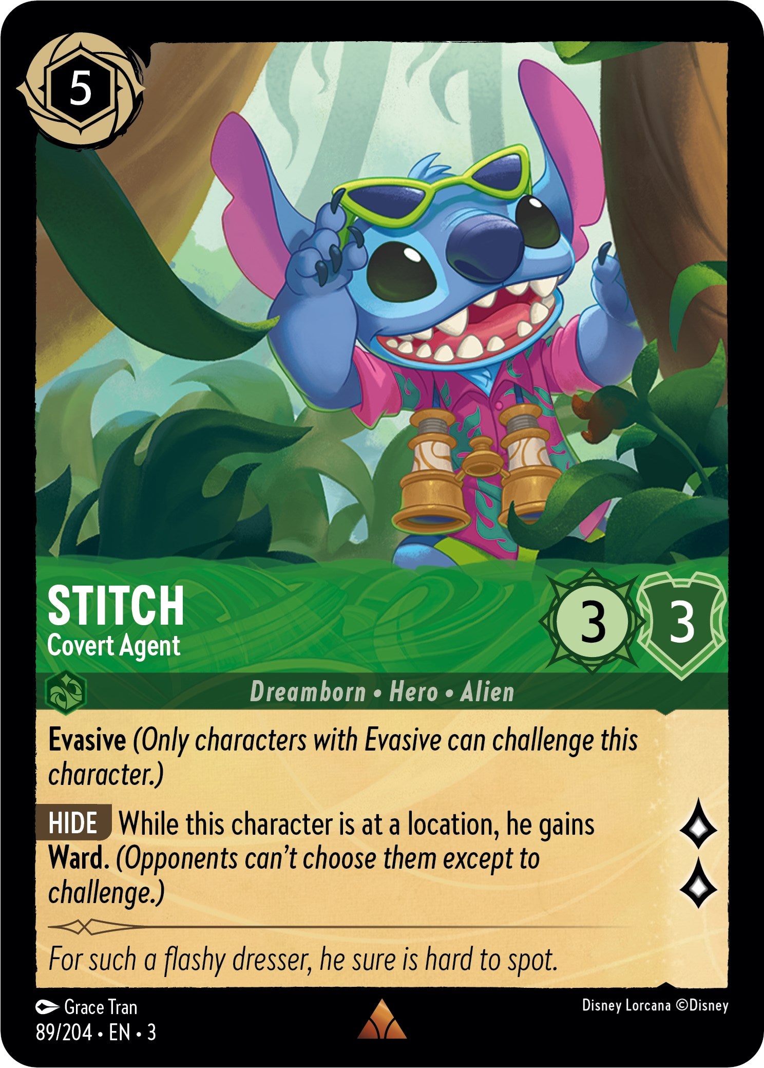 Stitch - Covert Agent (89//204) [Into the Inklands] | Clutch Gaming