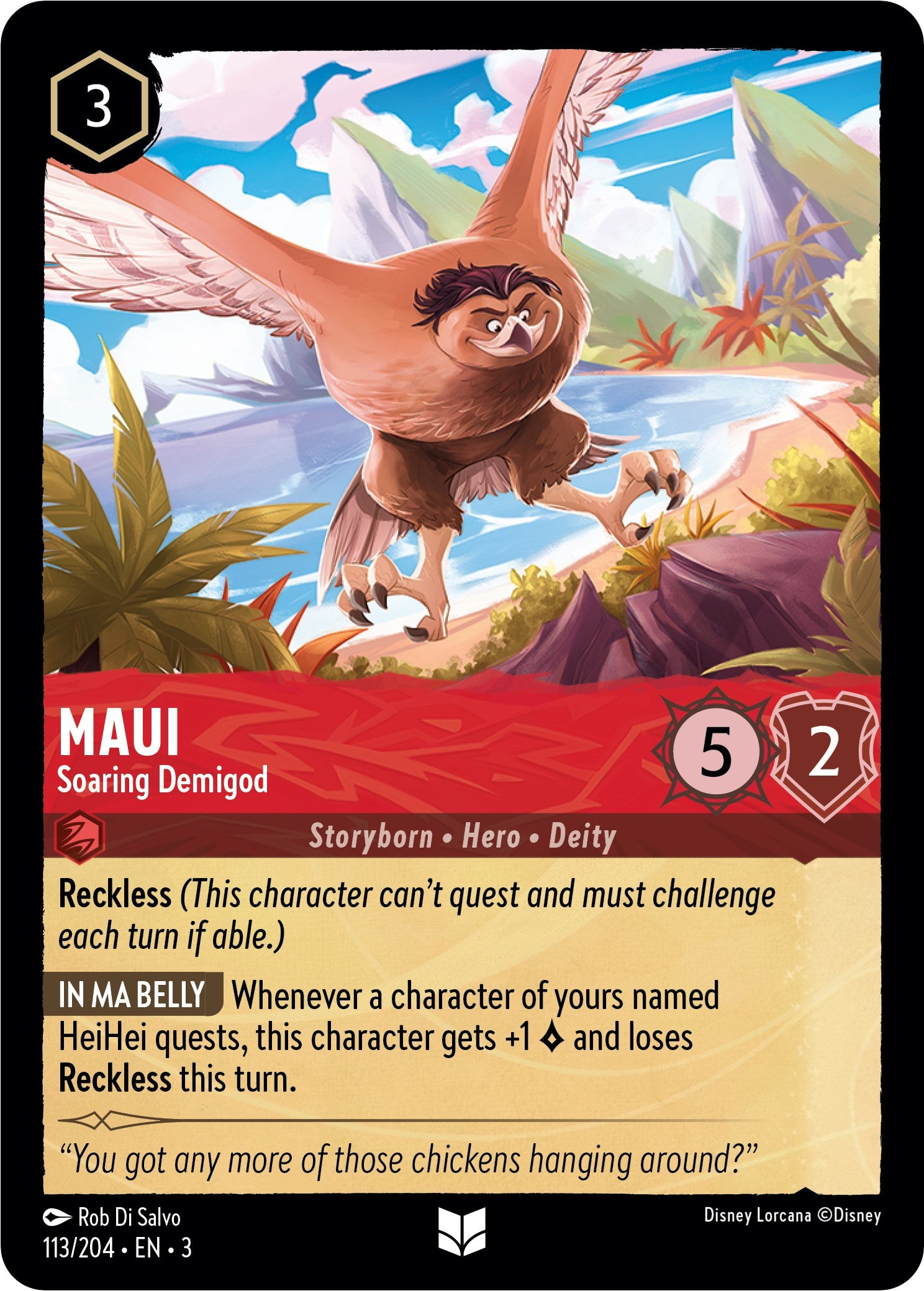 Maui - Soaring Demigod (113//204) [Into the Inklands] | Clutch Gaming
