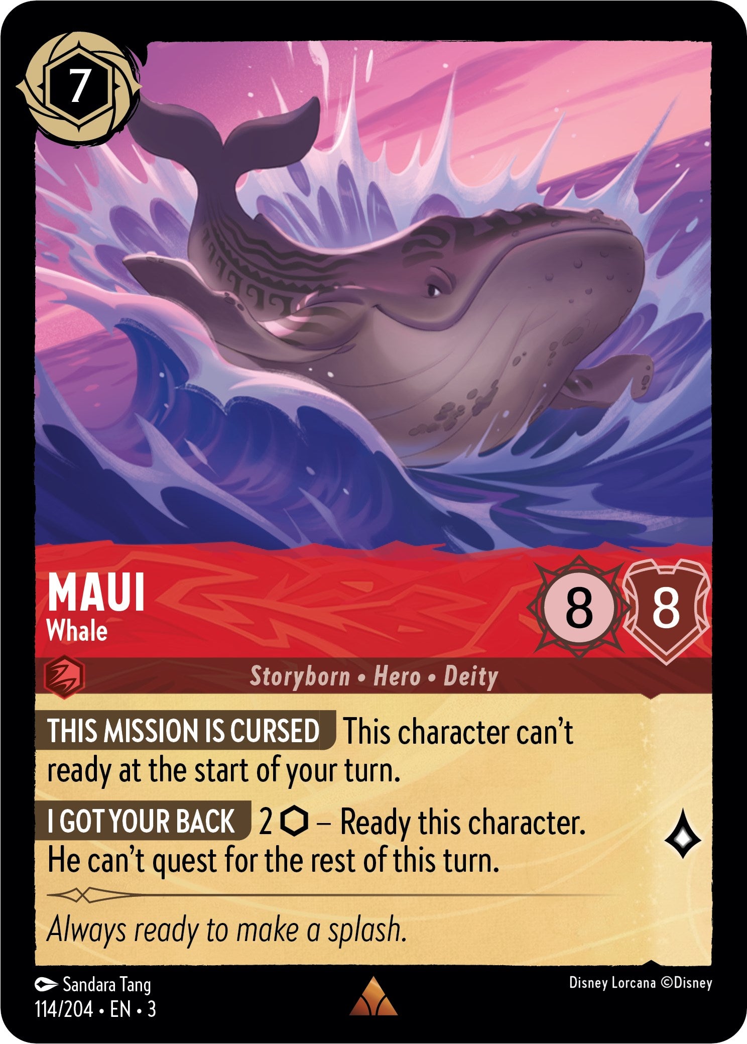 Maui - Whale (114//204) [Into the Inklands] | Clutch Gaming
