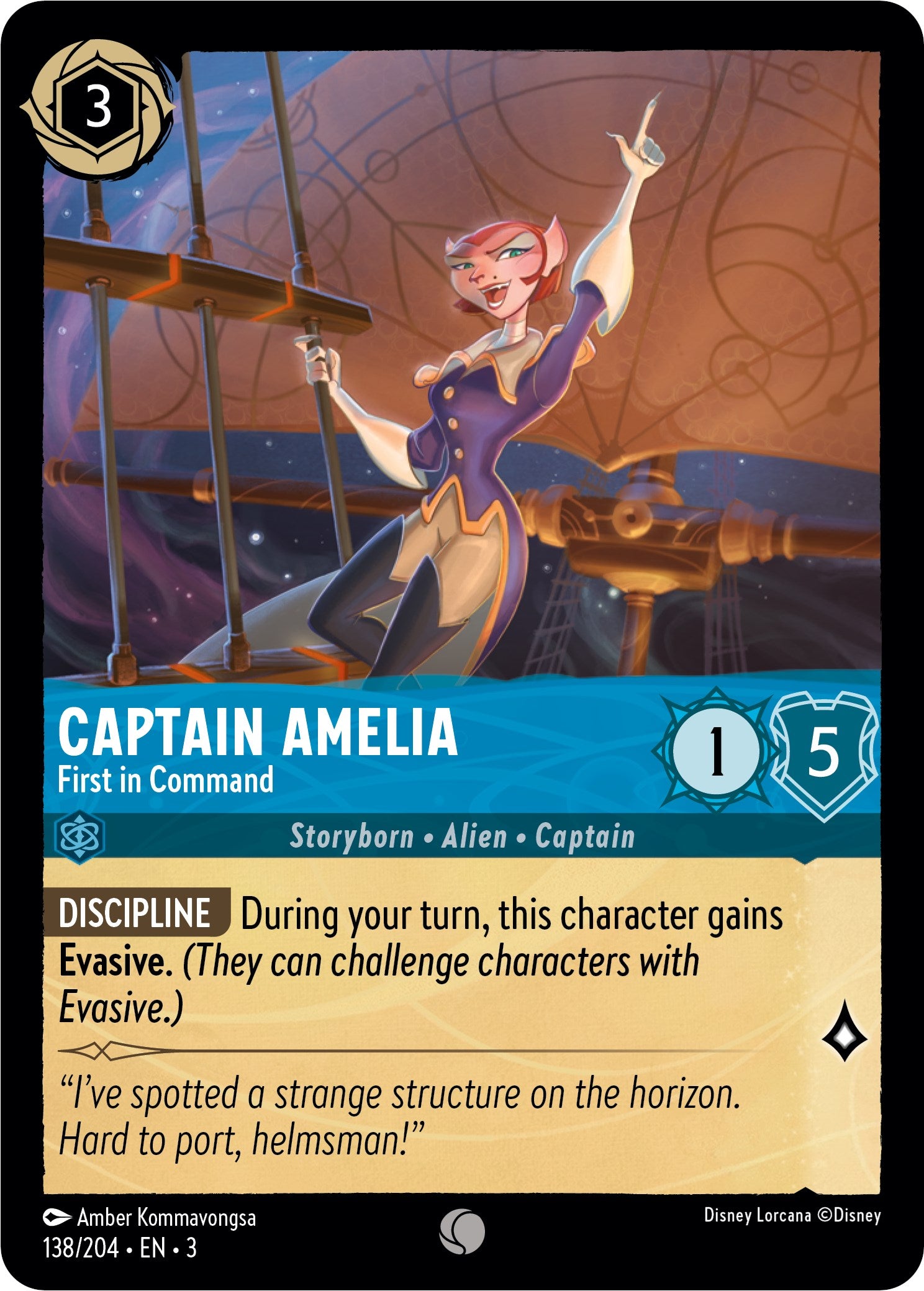 Captain Amelia - First in Command (138//204) [Into the Inklands] | Clutch Gaming