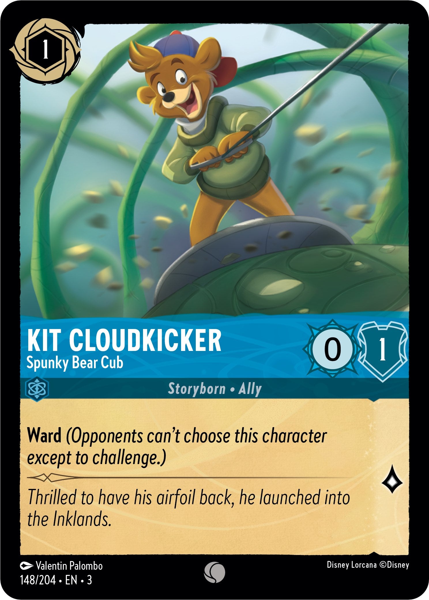 Kit Cloudkicker - Spunky Bear Cub (148/204) [Into the Inklands] | Clutch Gaming