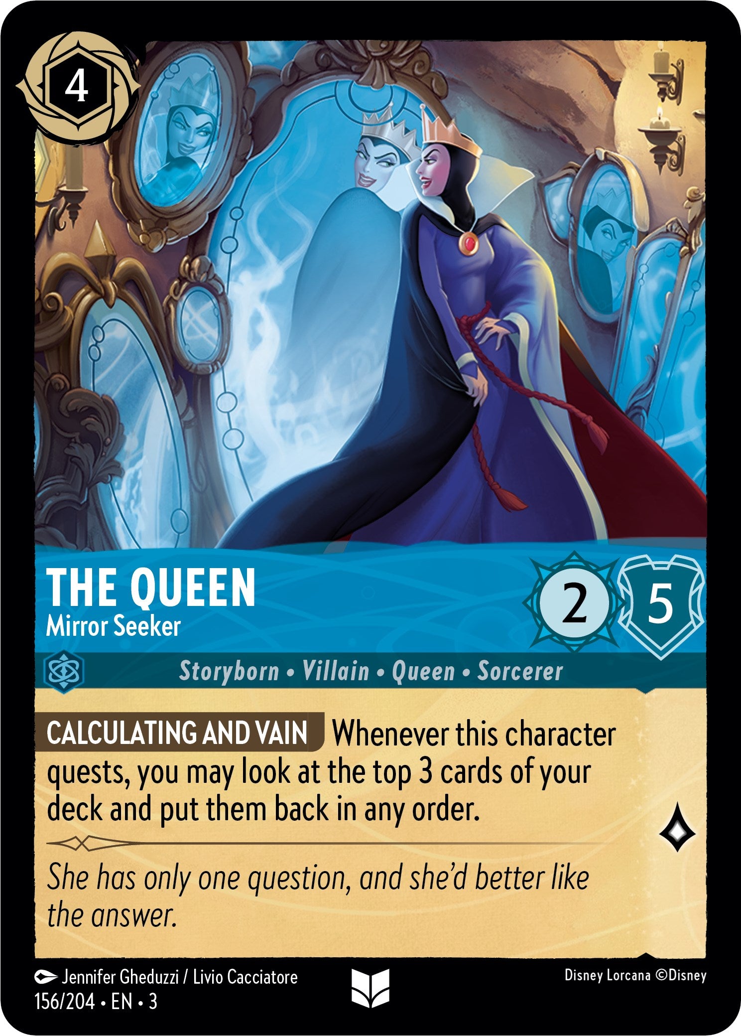 The Queen - Mirror Seeker (156/204) [Into the Inklands] | Clutch Gaming
