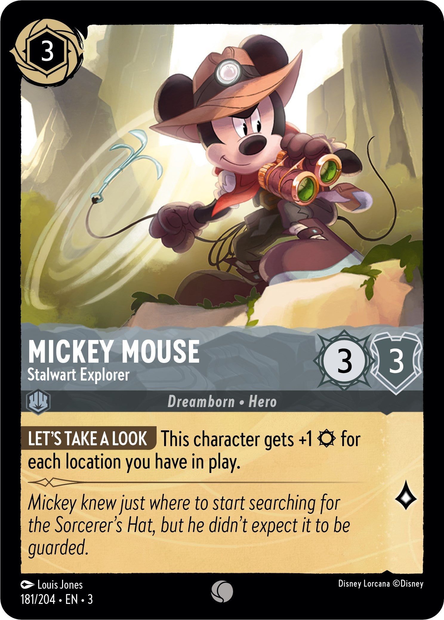 Mickey Mouse - Stalwart Explorer (181/204) [Into the Inklands] | Clutch Gaming