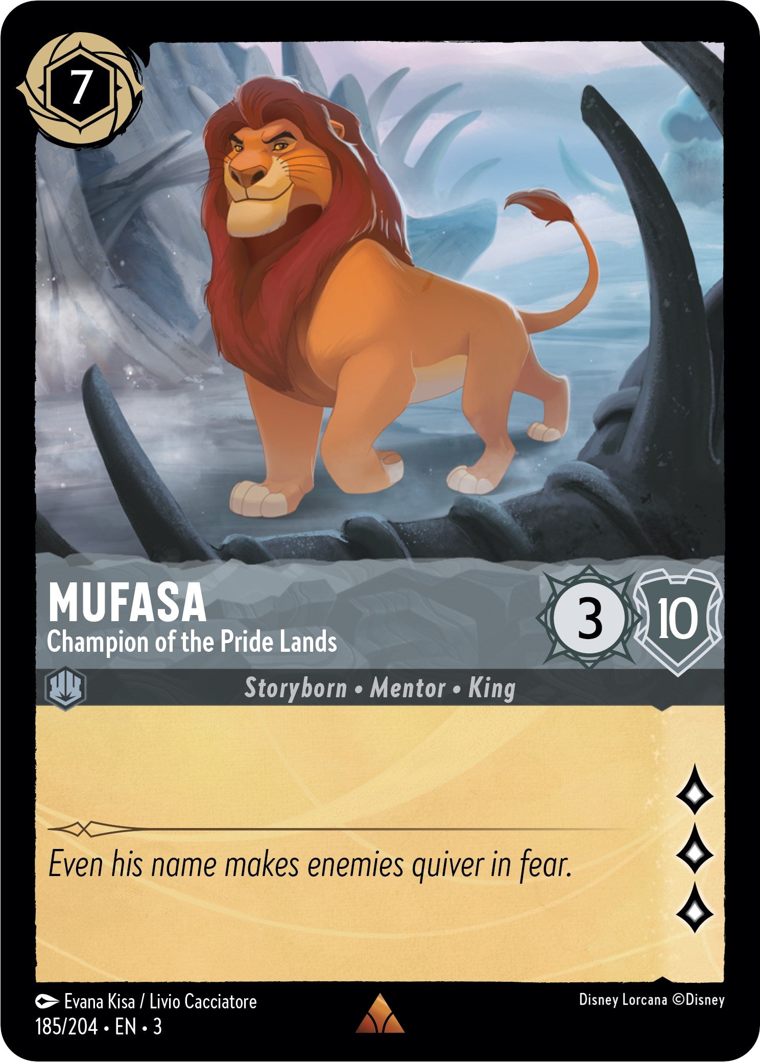 Mufasa - Champion of the Pride Lands (185/204) [Into the Inklands] | Clutch Gaming