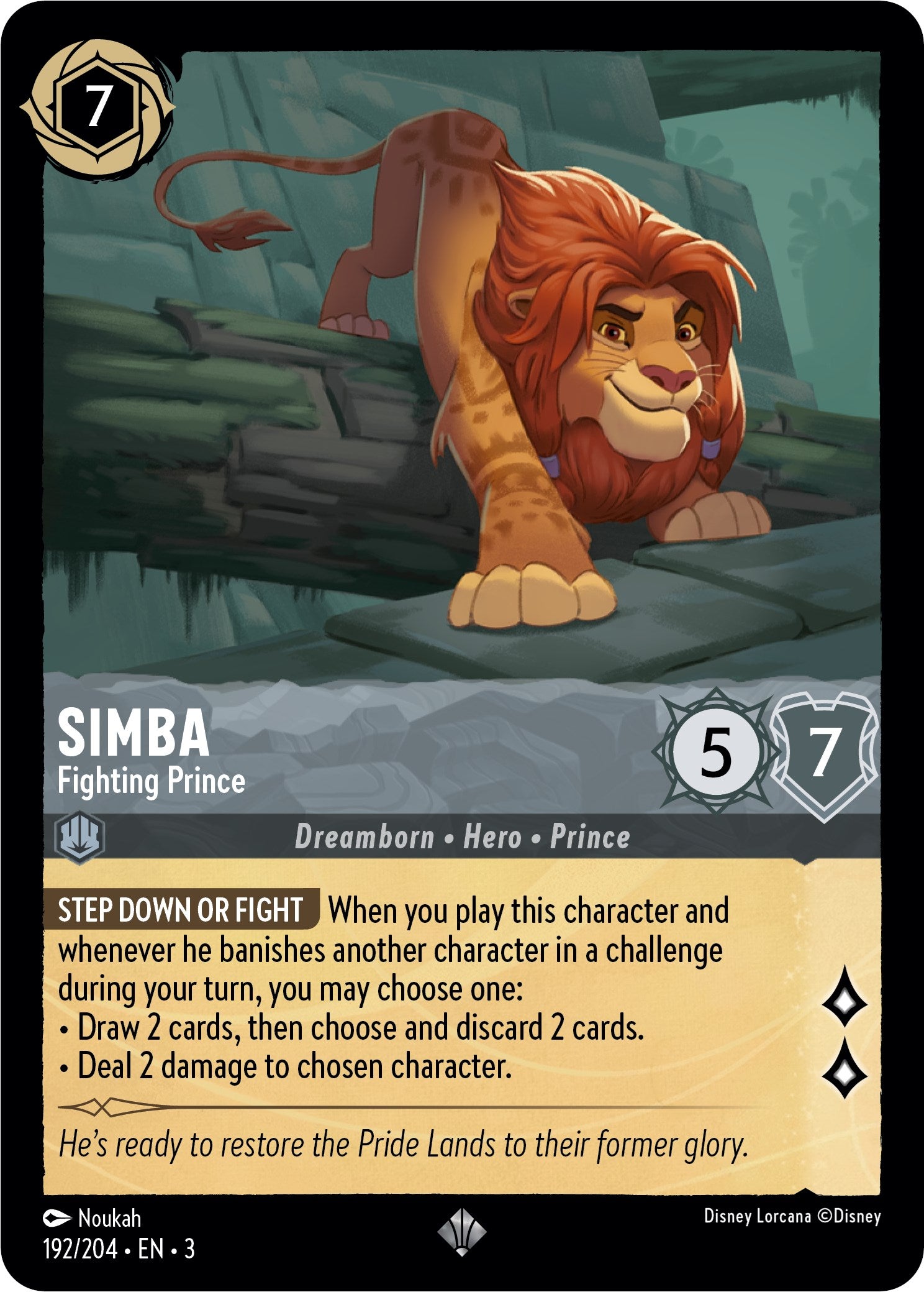 Simba - Fighting Prince (192/204) [Into the Inklands] | Clutch Gaming