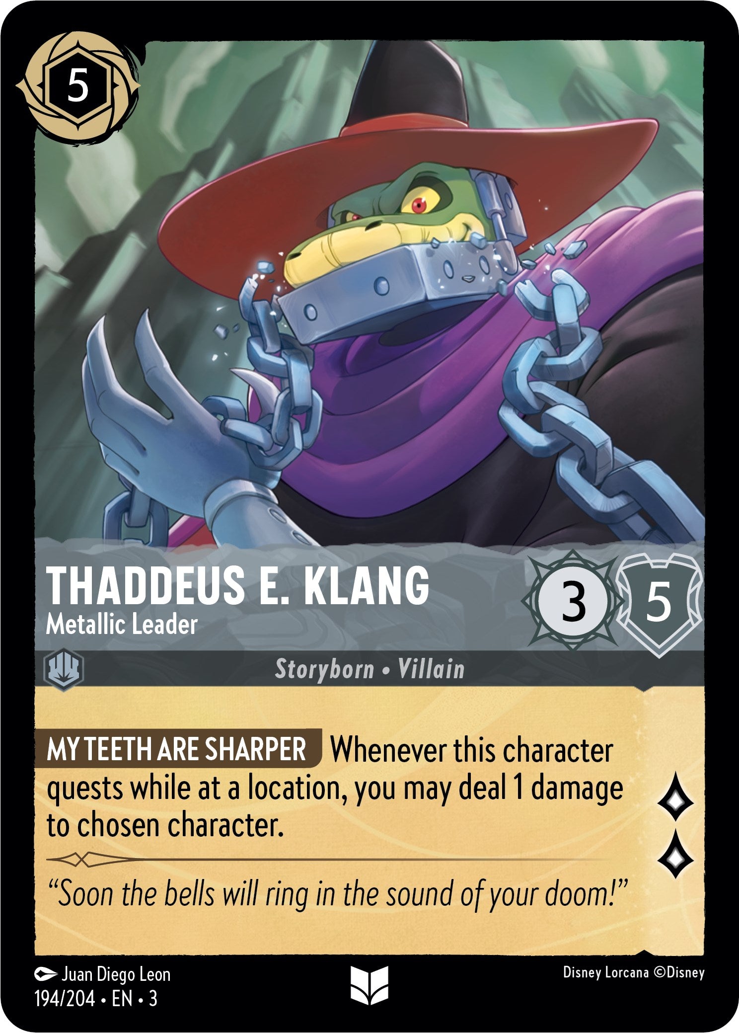 Thaddeus E. Klang - Metallic Leader (194/204) [Into the Inklands] | Clutch Gaming
