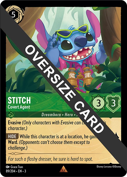 Stitch - Covert Agent (Oversized) (89//204) [Into the Inklands] | Clutch Gaming