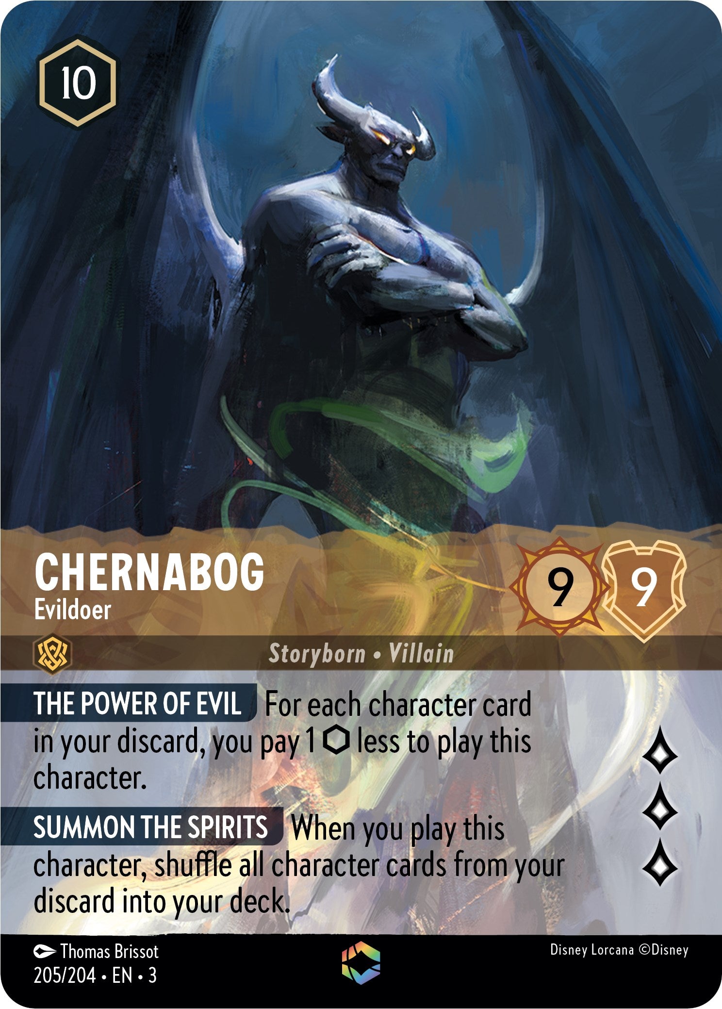 Chernabog - Evildoer (Alternate Art) (205/204) [Into the Inklands] | Clutch Gaming