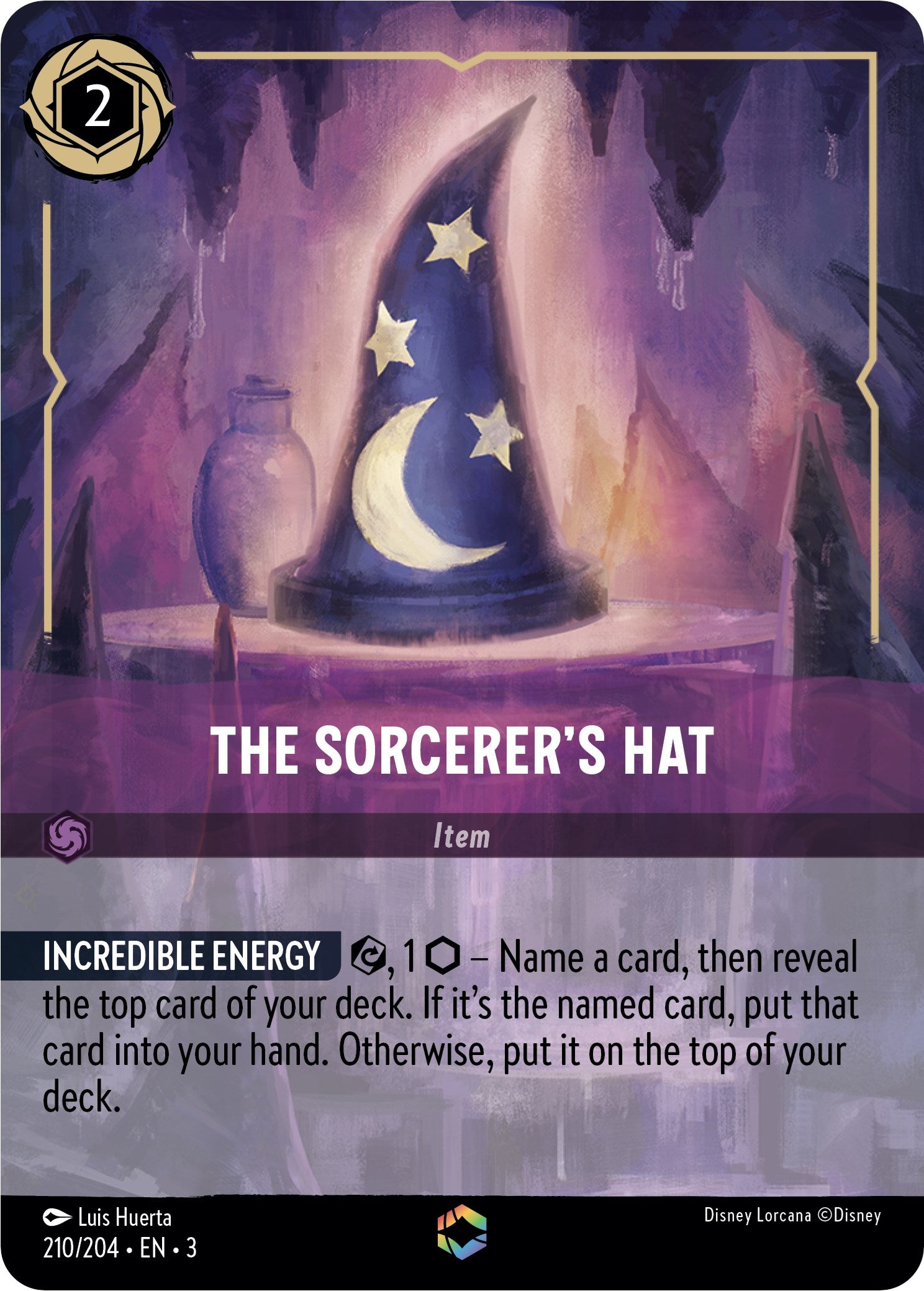 The Sorcerer's Hat (Alternate Art) (210/204) [Into the Inklands] | Clutch Gaming