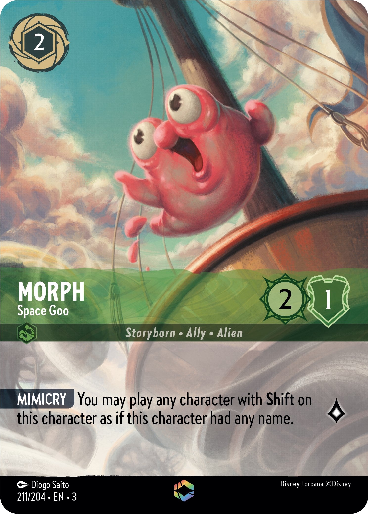 Morph - Space Goo (Alternate Art) (211/204) [Into the Inklands] | Clutch Gaming