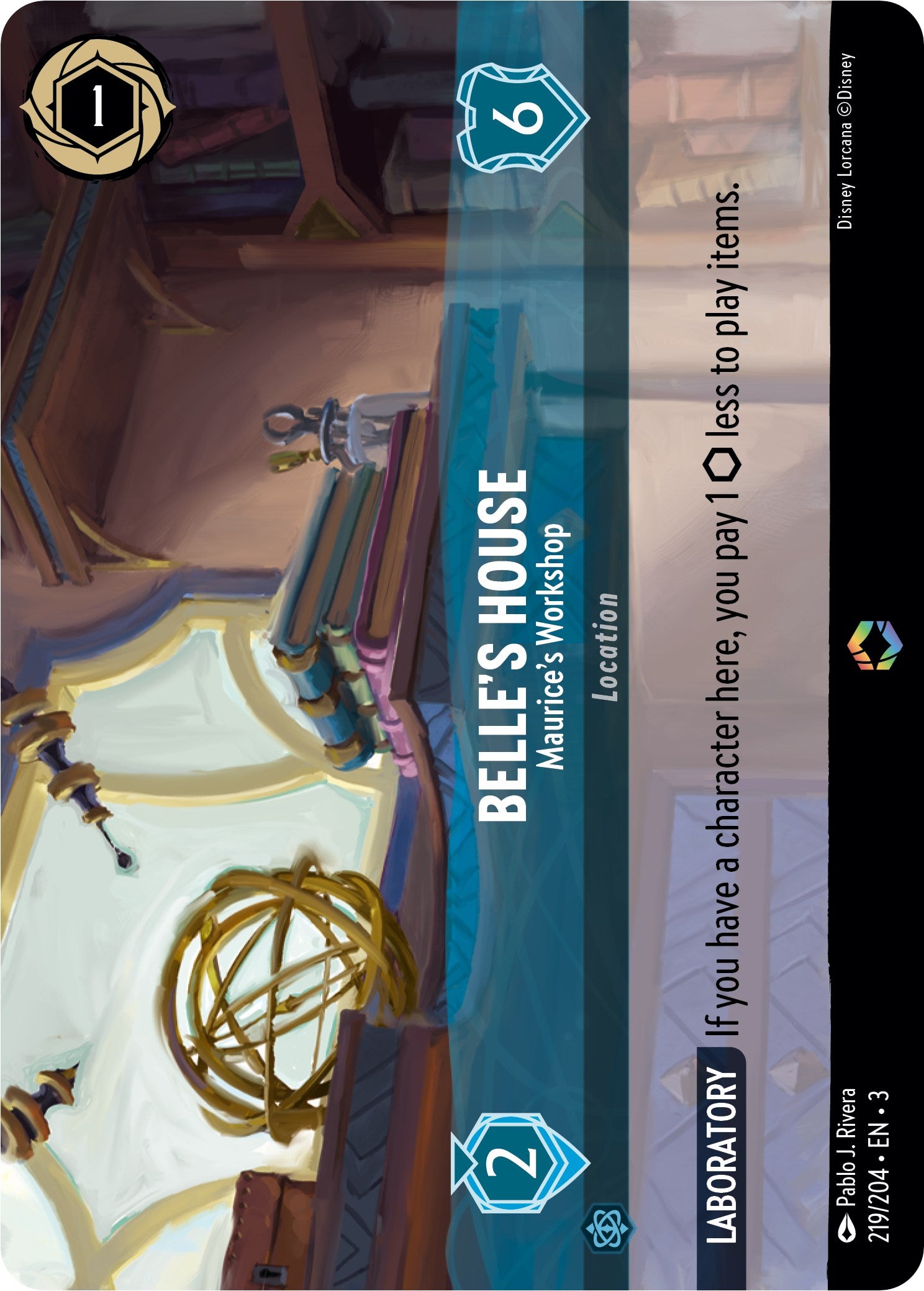 Belle's House - Maurice's Workshop (Alternate Art) (219/204) [Into the Inklands] | Clutch Gaming