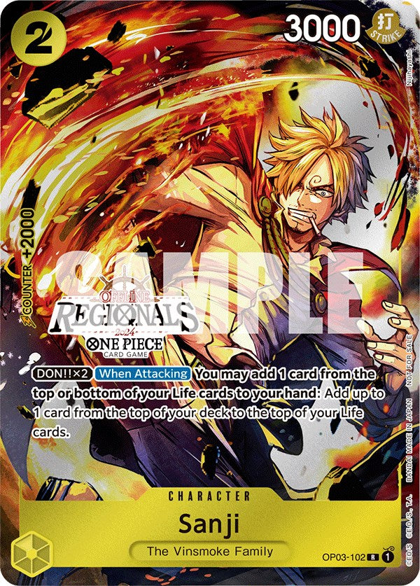 Sanji (Offline Regional 2024) [Participant] [One Piece Promotion Cards] | Clutch Gaming