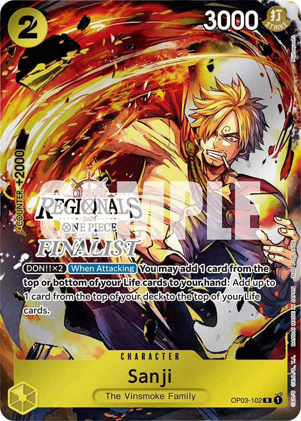 Sanji (Offline Regional 2024) [Finalist] [One Piece Promotion Cards] | Clutch Gaming