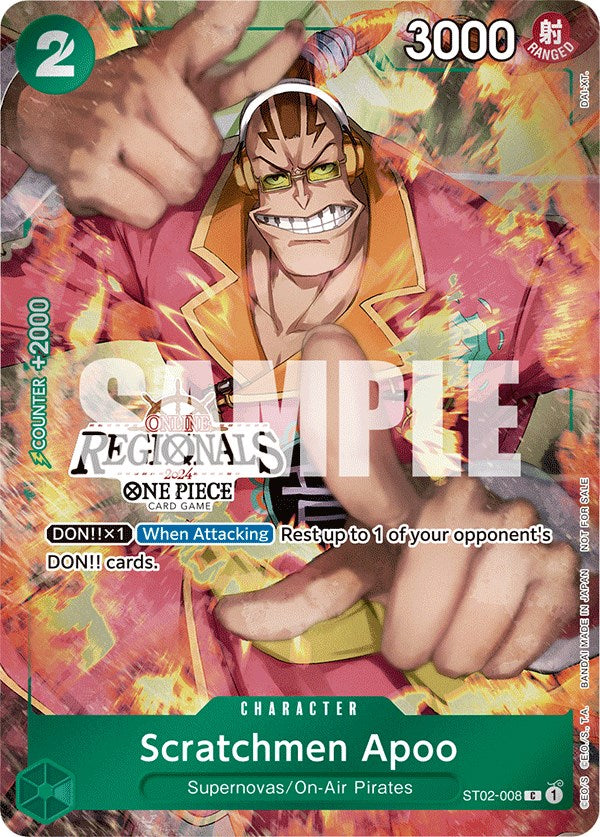 Scratchmen Apoo (Online Regional 2024) [Participant] [One Piece Promotion Cards] | Clutch Gaming