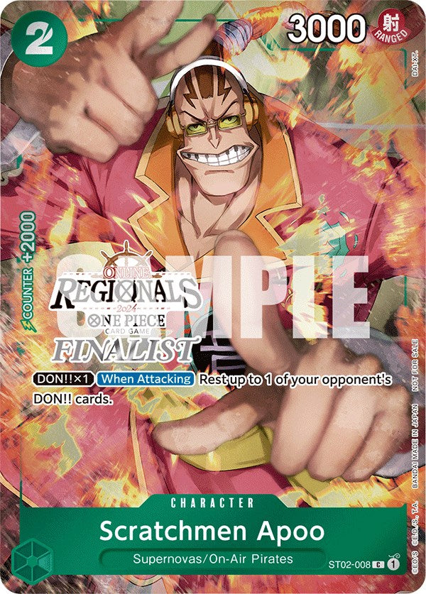 Scratchmen Apoo (Online Regional 2024) [Finalist] [One Piece Promotion Cards] | Clutch Gaming