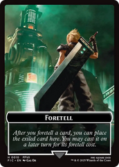 Foretell // Treasure Double-Sided Token [FINAL FANTASY Commander Tokens] | Clutch Gaming