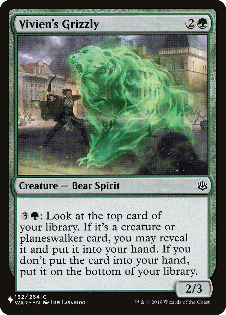 Vivien's Grizzly [The List Reprints] | Clutch Gaming