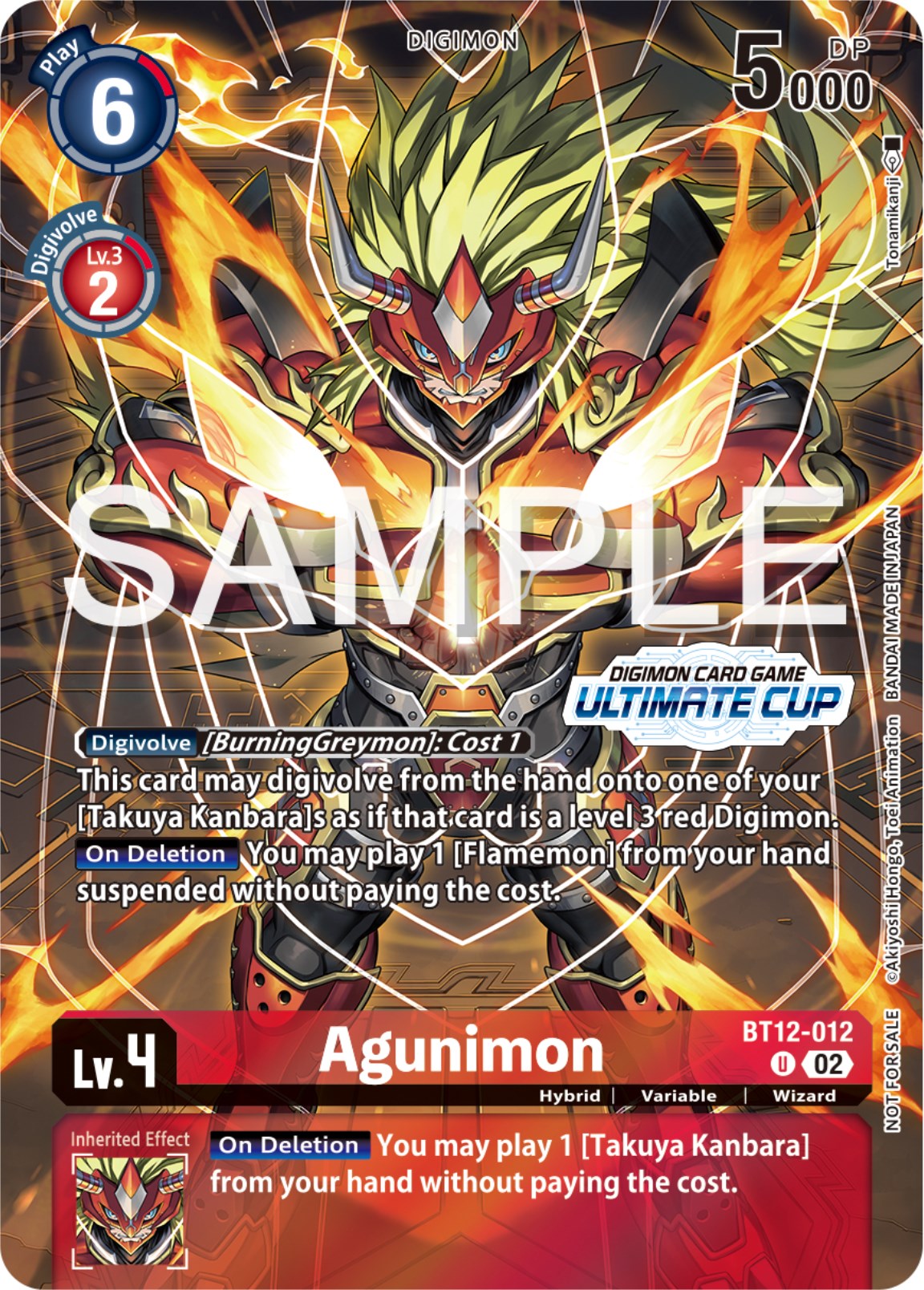 Agunimon [BT12-012] (Ultimate Cup 2024) [Across Time Promos] | Clutch Gaming