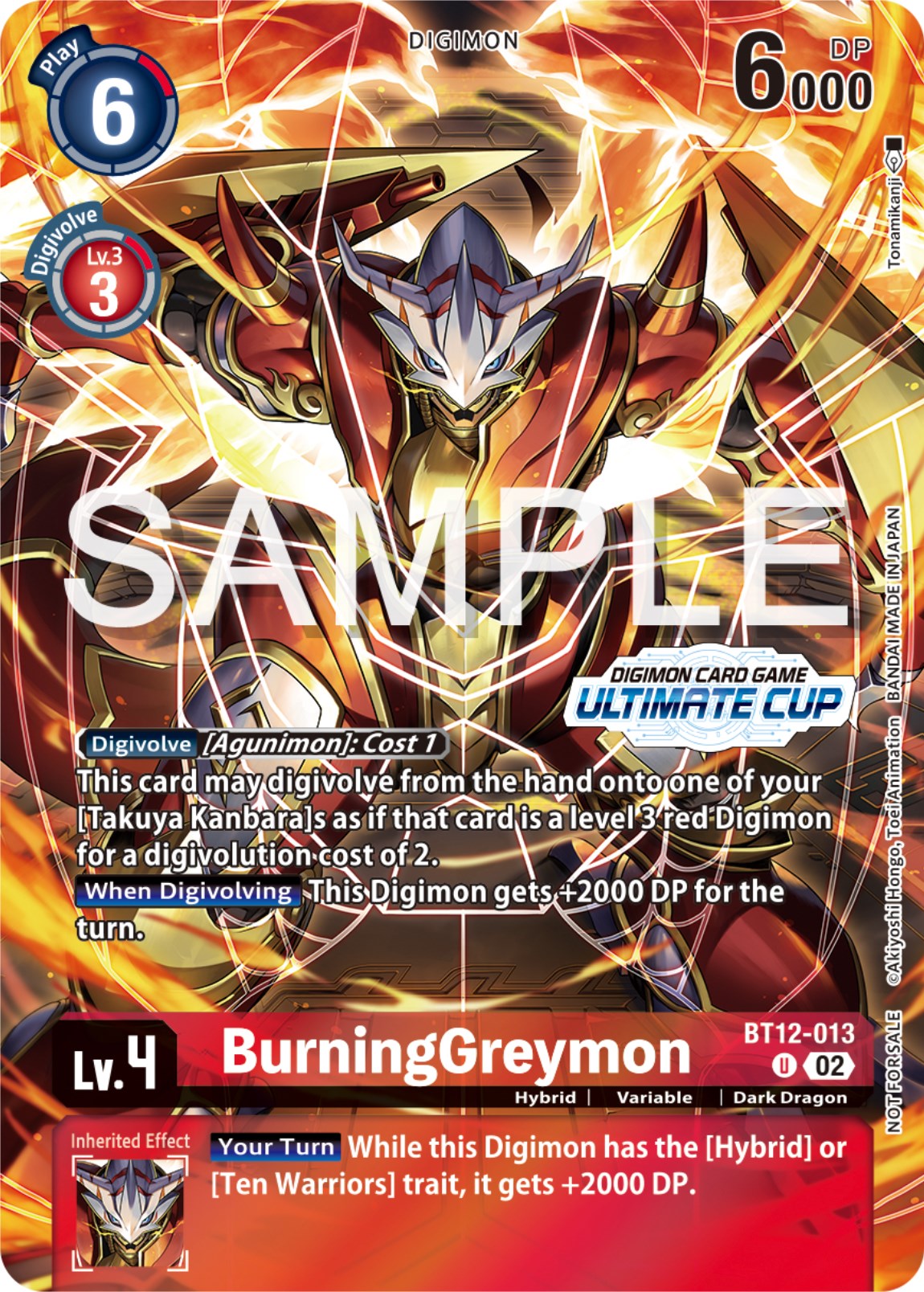 BurningGreymon [BT12-013] (Ultimate Cup 2024) [Across Time Promos] | Clutch Gaming