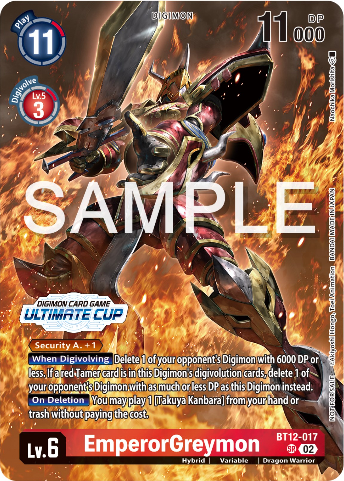 EmperorGreymon [BT12-017] (Ultimate Cup 2024) [Across Time Promos] | Clutch Gaming