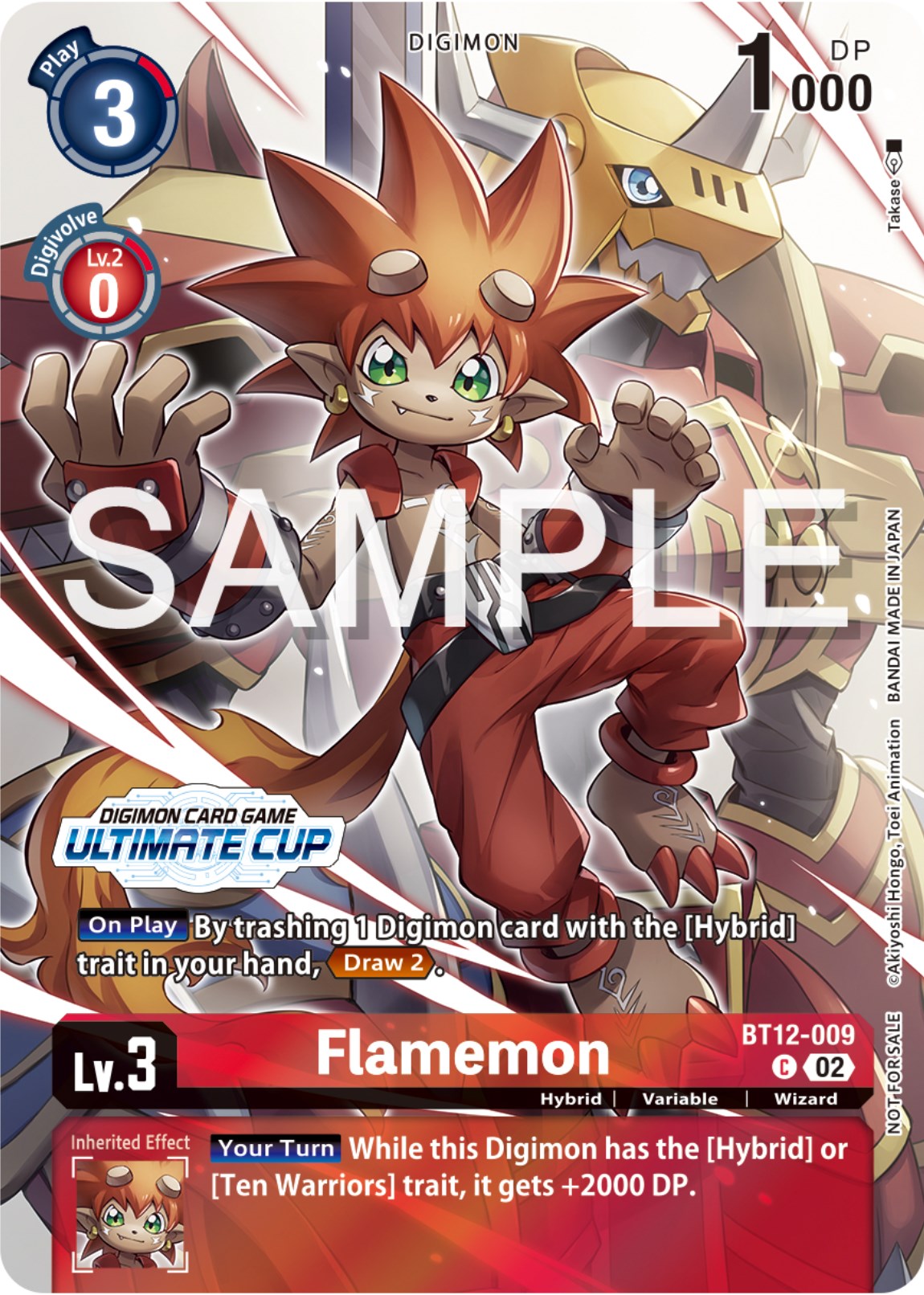 Flamemon [BT12-009] (Ultimate Cup 2024) [Across Time Promos] | Clutch Gaming