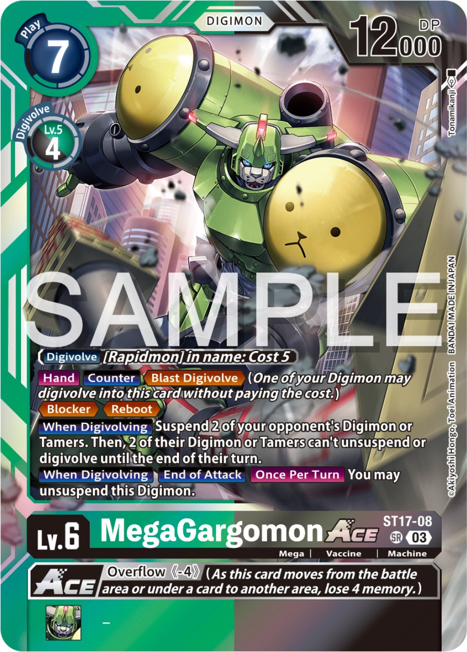 MegaGargomon Ace [ST17-08] [Starter Deck: Double Typhoon Advanced Deck Set] | Clutch Gaming