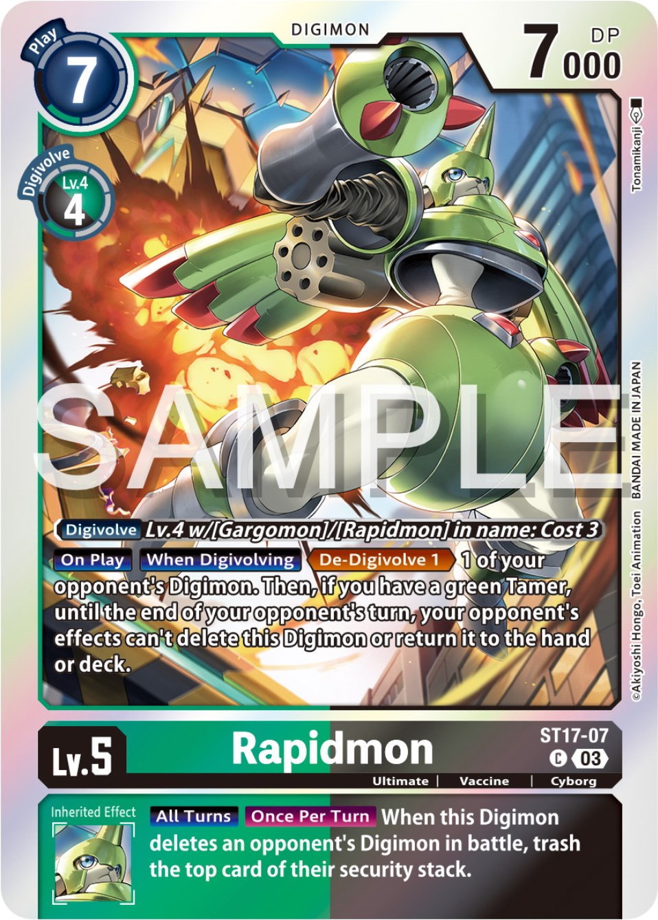 Rapidmon [ST17-07] [Starter Deck: Double Typhoon Advanced Deck Set] | Clutch Gaming