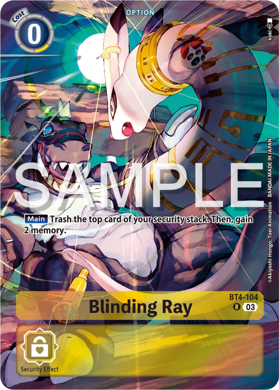 Blinding Ray [BT4-104] (Reprint) [Starter Deck: Double Typhoon Advanced Deck Set] | Clutch Gaming