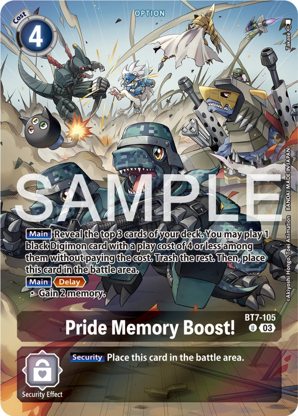 Pride Memory Boost! [BT7-105] (Reprint) [Starter Deck: Double Typhoon Advanced Deck Set] | Clutch Gaming