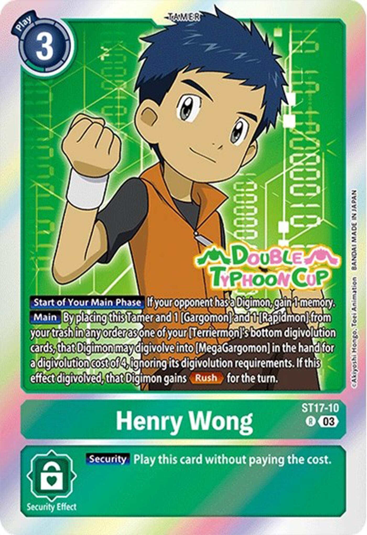 Henry Wong [ST17-10] [Starter Deck: Double Typhoon Advanced Deck Set Pre-Release Cards] | Clutch Gaming