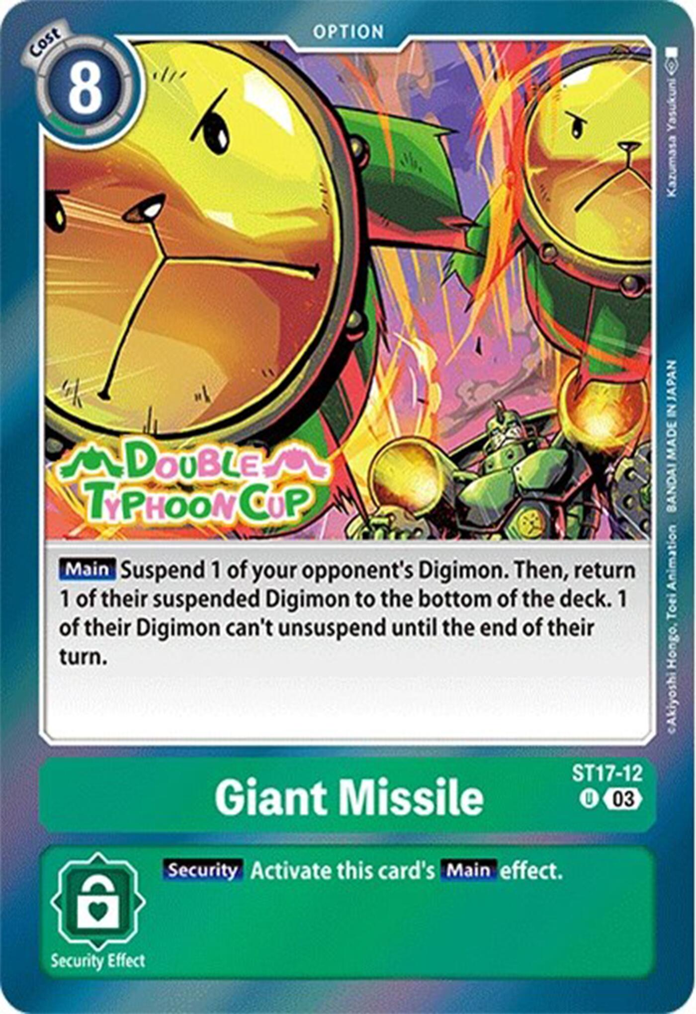 Giant Missile [ST17-12] [Starter Deck: Double Typhoon Advanced Deck Set Pre-Release Cards] | Clutch Gaming