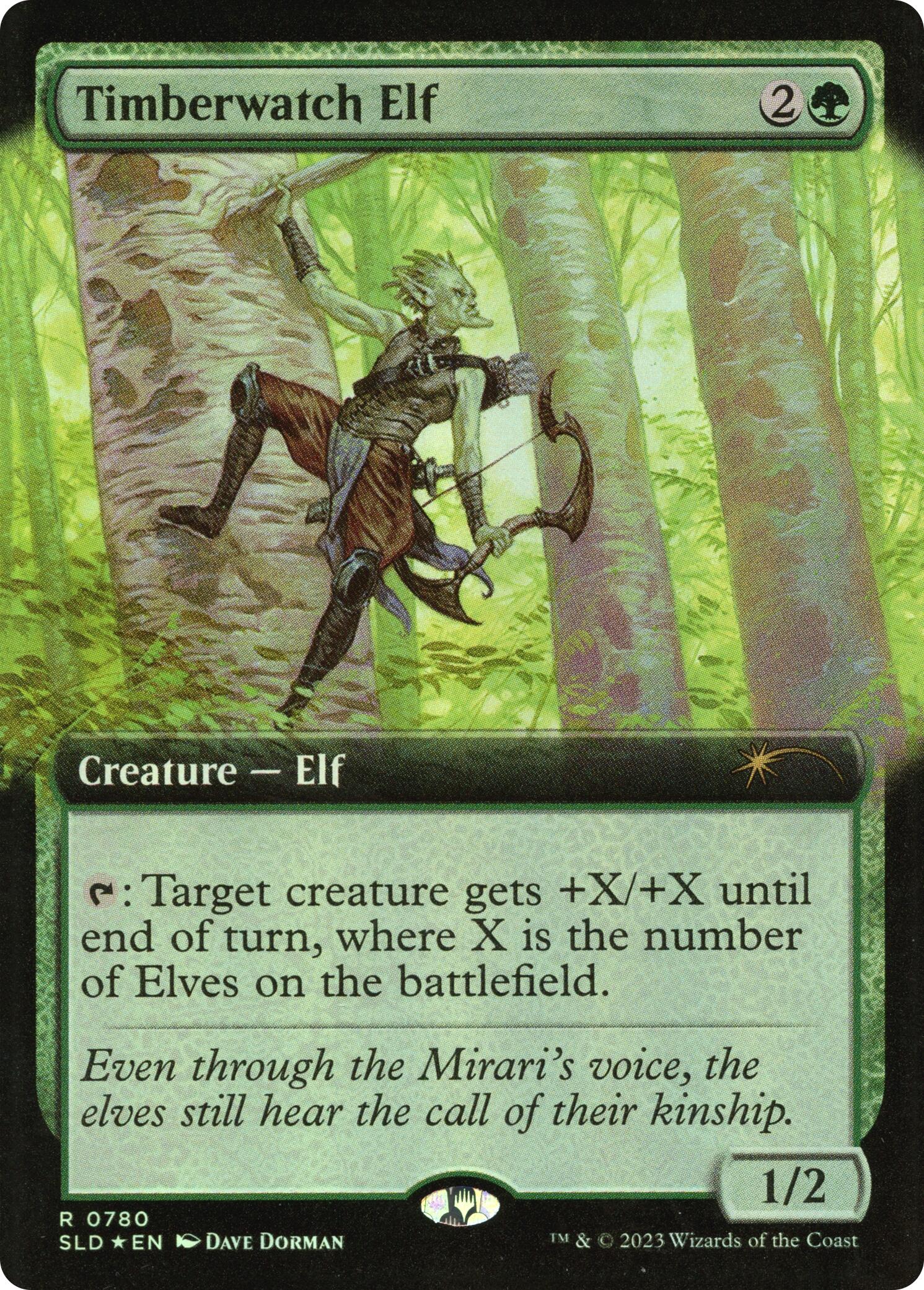 Timberwatch Elf (Extended Art) [Secret Lair Drop Series] | Clutch Gaming
