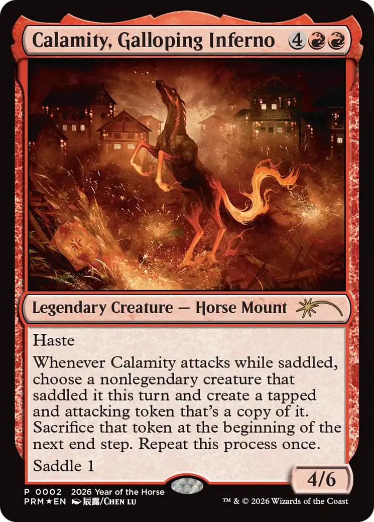 Calamity, Galloping Inferno (Year of the Horse 2026) [Standard Showdown Promos] | Clutch Gaming