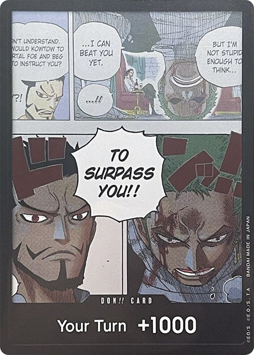 DON!! Card (Mihawk & Zoro) (Double Pack Set Vol. 3) [Wings of the Captain] | Clutch Gaming
