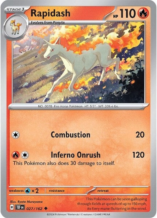 Rapidash (027/162) [Scarlet & Violet: Temporal Forces] | Clutch Gaming