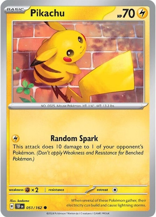 Pikachu (051/162) [Scarlet & Violet: Temporal Forces] | Clutch Gaming