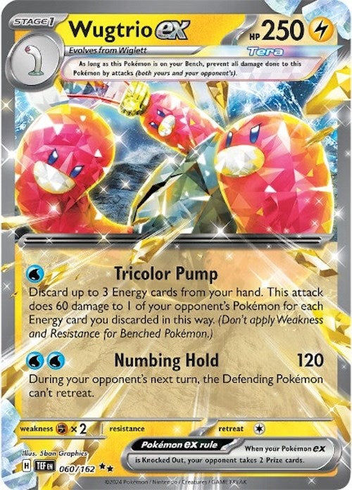 Wugtrio ex (060/162) [Scarlet & Violet: Temporal Forces] | Clutch Gaming