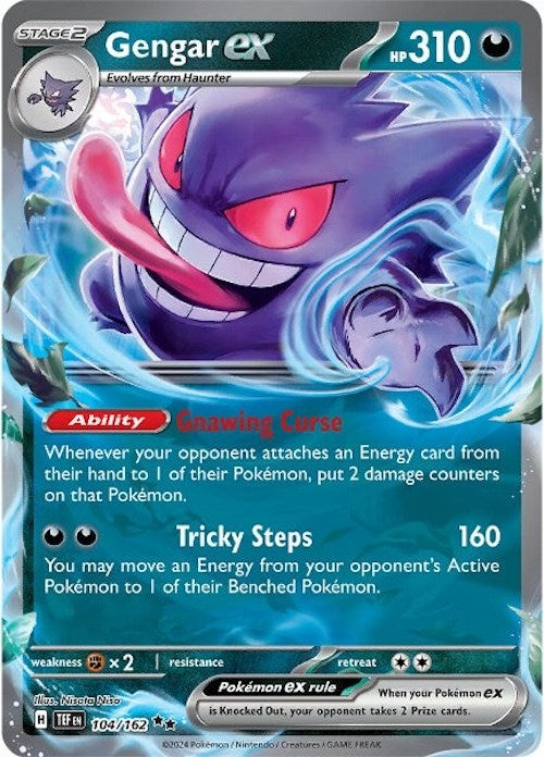 Gengar ex (104/162) [Scarlet & Violet: Temporal Forces] | Clutch Gaming