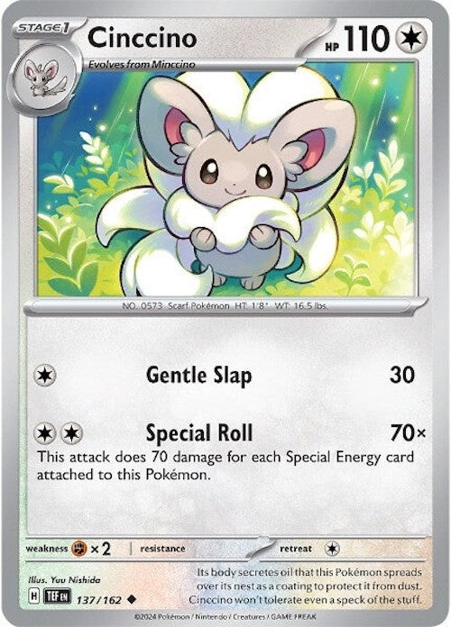 Cinccino (137/162) [Scarlet & Violet: Temporal Forces] | Clutch Gaming