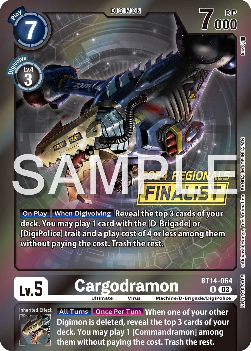 Cargodramon [BT14-064] (2024 Regionals Finalist) [Blast Ace Promos] | Clutch Gaming