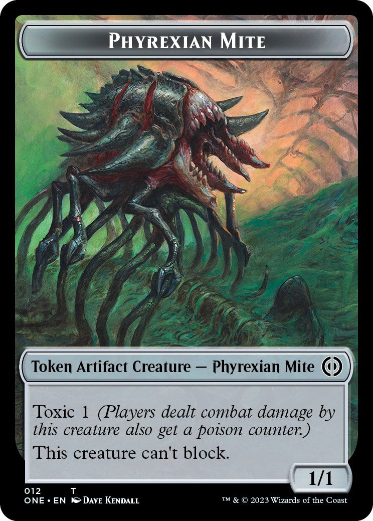 Phyrexian Mite (012) // Phyrexian Beast Double-Sided Token [Phyrexia: All Will Be One Tokens] | Clutch Gaming