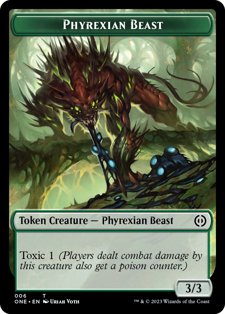 Phyrexian Mite (012) // Phyrexian Beast Double-Sided Token [Phyrexia: All Will Be One Tokens] | Clutch Gaming