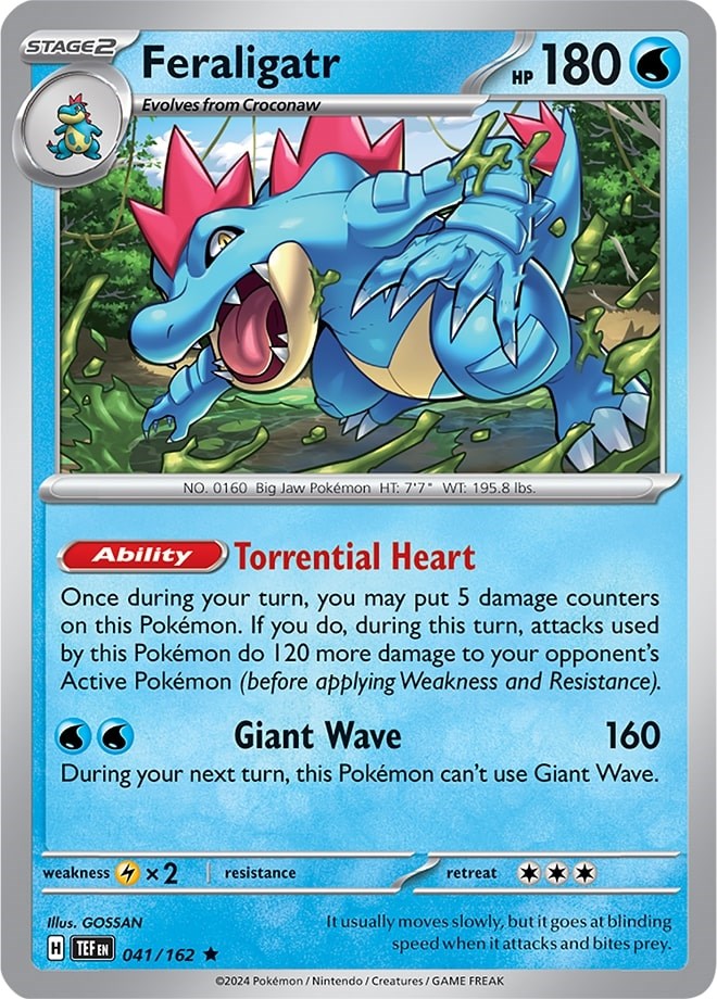 Feraligatr (041/162) (Theme Deck Exclusive) [Scarlet & Violet: Temporal Forces] | Clutch Gaming