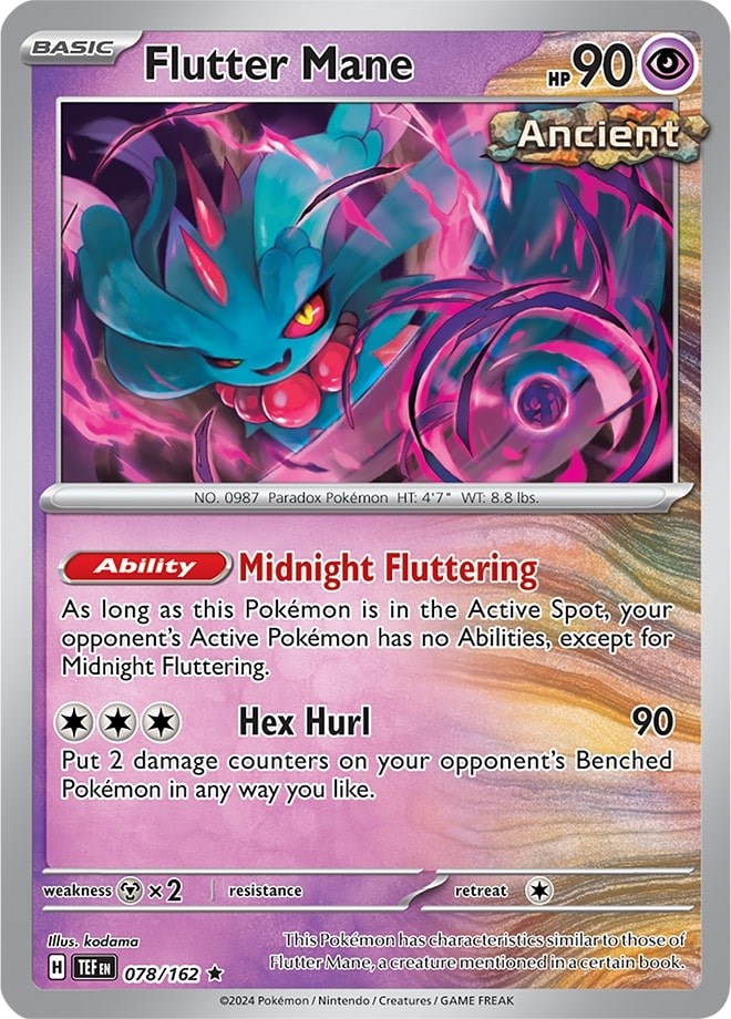 Flutter Mane (078/162) (Theme Deck Exclusive) [Scarlet & Violet: Temporal Forces] | Clutch Gaming