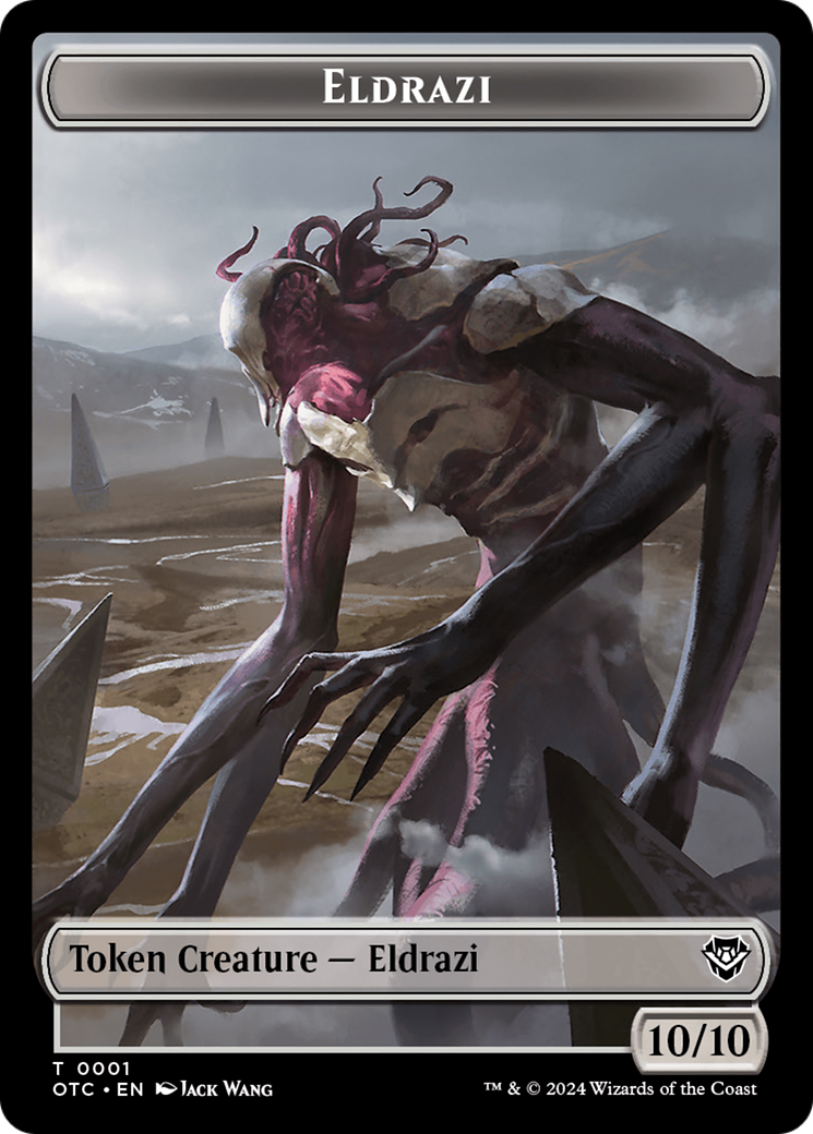 Eldrazi // Clue Double-Sided Token [Outlaws of Thunder Junction Commander Tokens] | Clutch Gaming