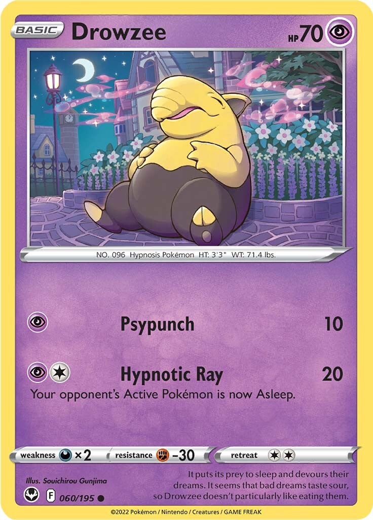 Drowzee (060/195) [Sword & Shield: Silver Tempest] | Clutch Gaming