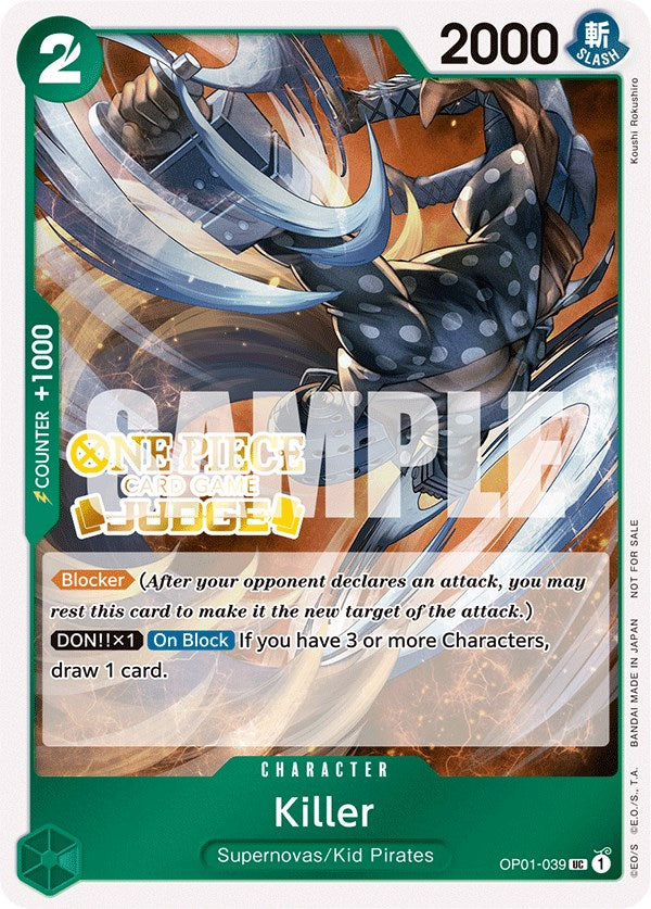 Killer (Judge Pack Vol. 3) [One Piece Promotion Cards] | Clutch Gaming