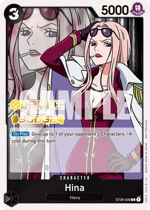 Hina (Judge Pack Vol. 3) [One Piece Promotion Cards] | Clutch Gaming