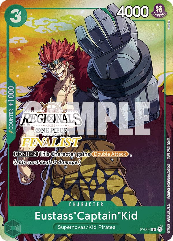 Eustass"Captain"Kid (Offline Regional 2024 Vol. 2) [Finalist] [One Piece Promotion Cards] | Clutch Gaming