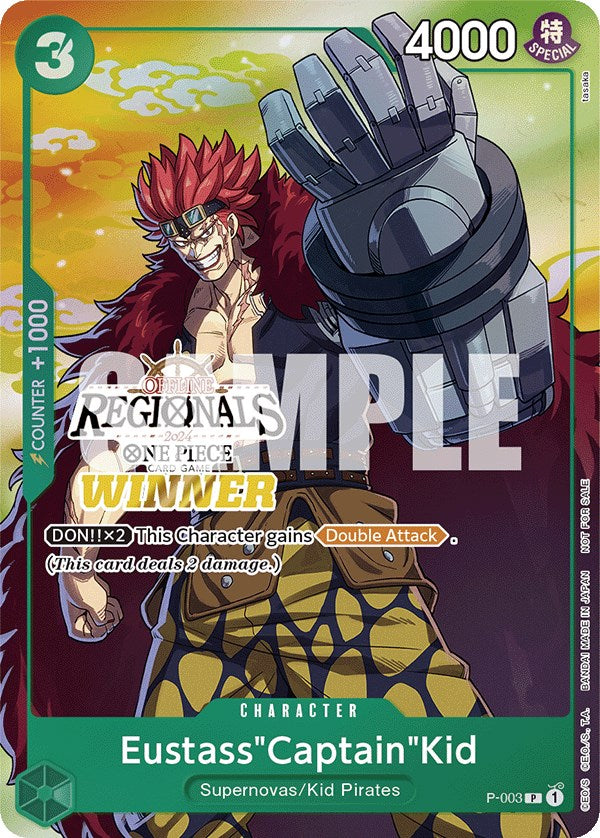 Eustass"Captain"Kid (Offline Regional 2024 Vol. 2) [Winner] [One Piece Promotion Cards] | Clutch Gaming